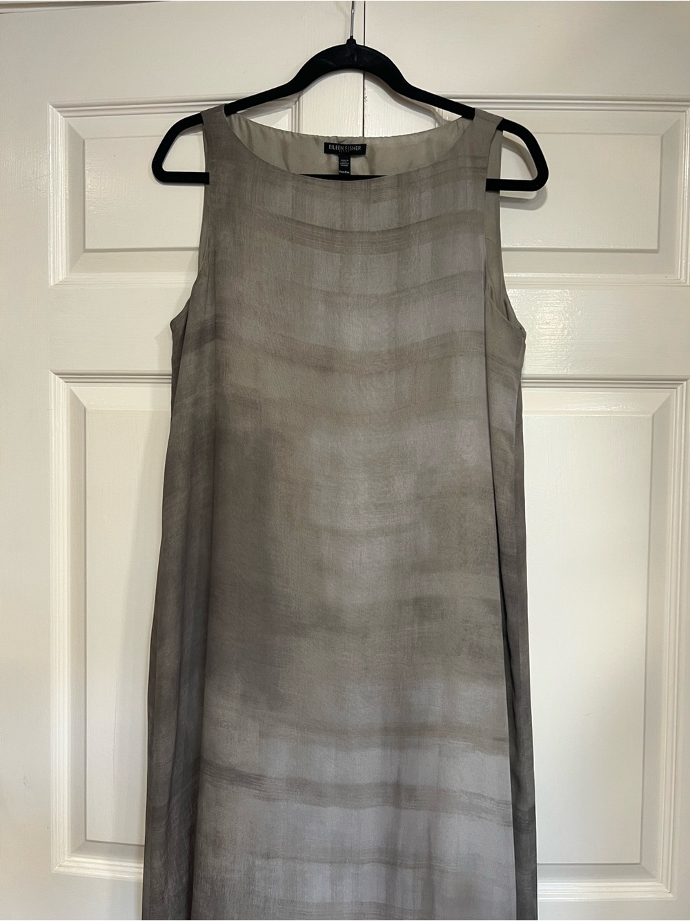 Eileen Fisher Sleeveless Ombre Shift Dress - Brown Taupe